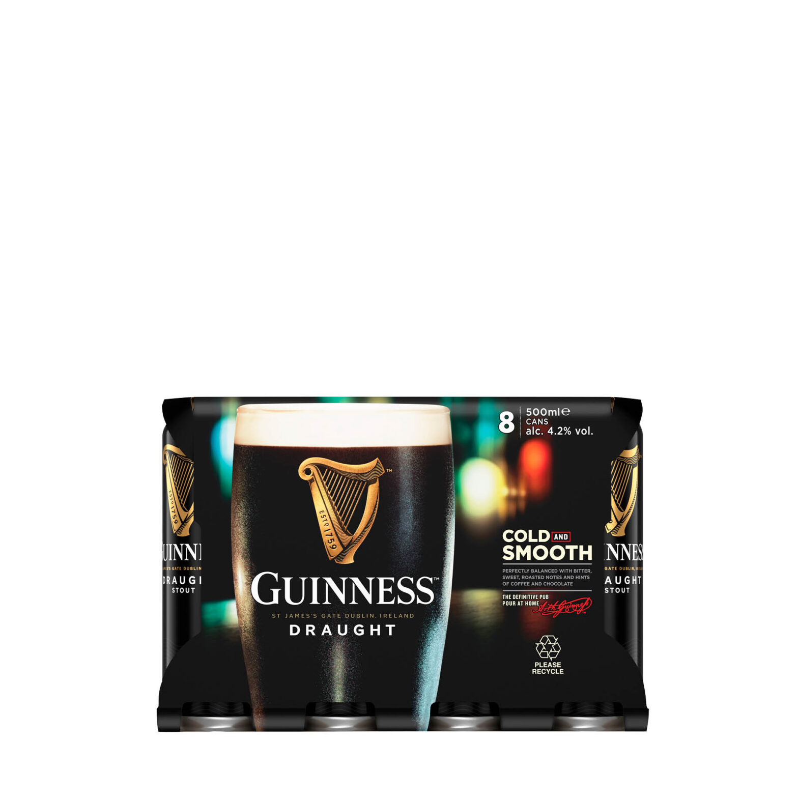 Guinness Draught Stout Can 8 Pack