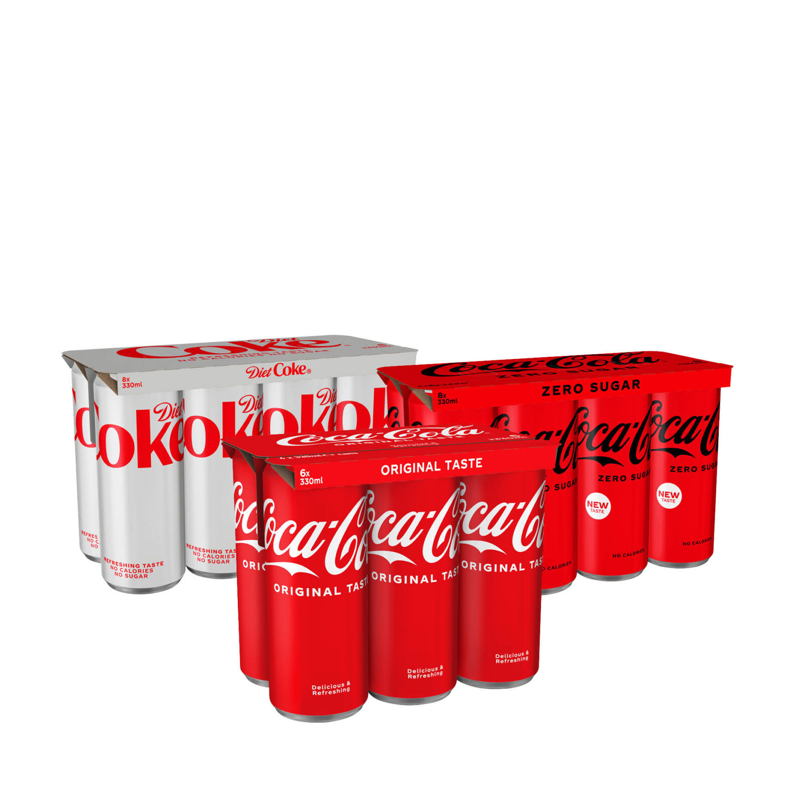 Diet Coke Can 8 Pack / Coca Cola Original Can 6 Pack / Coca Cola Zero Sugar Can 8 Pack